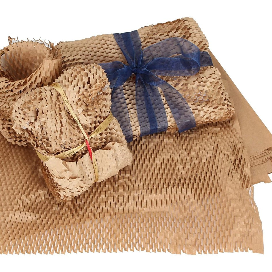 Papel Kraft De Panal Film Embalaje Rollo 50mts Alusa Colmena