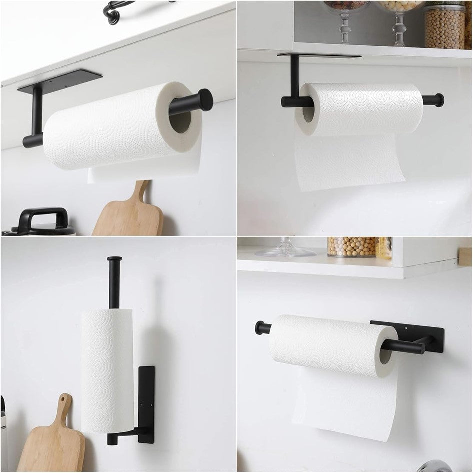 Portarollos Toalla De Papel Nova De Acero Inox Autoadhesivo
