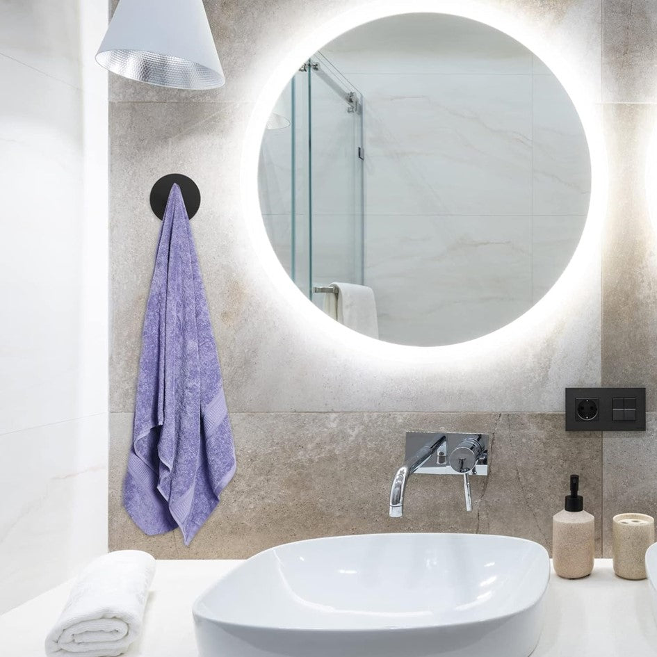 Gancho Adhesivo para Pared Colgador Toallas Baño Acero Inoxidable