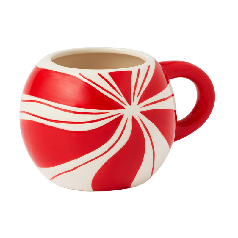 Mug Taza De Café Navideña Adorno De Navidad Para La Cena Rojo 560ml