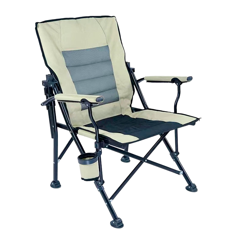 Silla Plegable De Playa Camping Picnic Porta Vasos Portátil