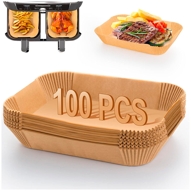Papel de Horno para Freidora de Aire 100 unidades 22x14cm