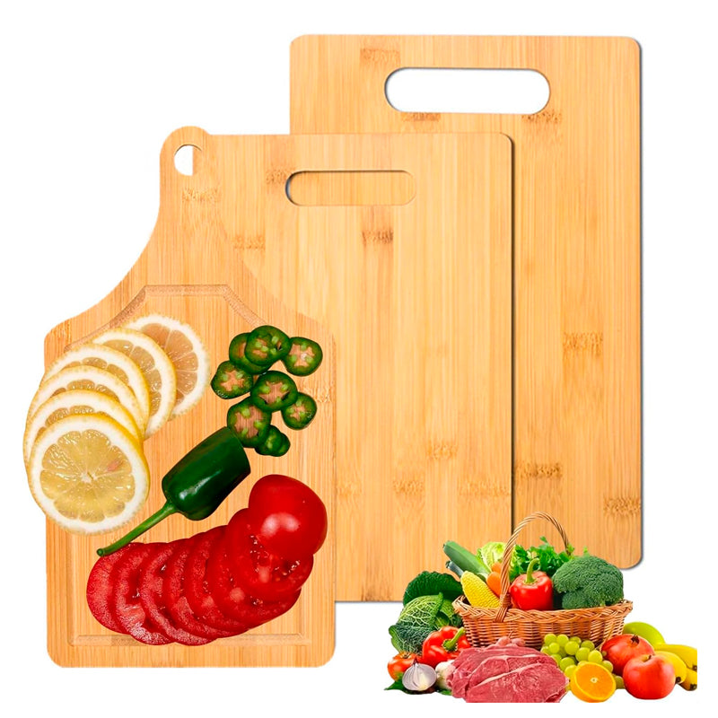 Set de 3 Tablas para Picar de Bambú