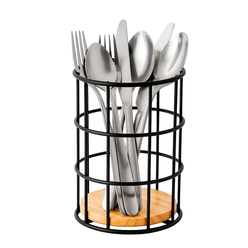 Organizador Porta Cubiertos Soporte para Utensilios Rack Circular Cocina