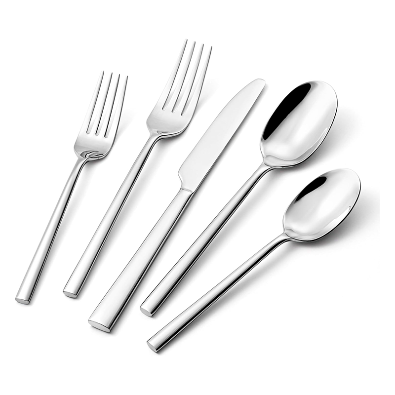Set De Cubiertos De Lujo 30 Piezas Cuchilleria Plateado Plateado