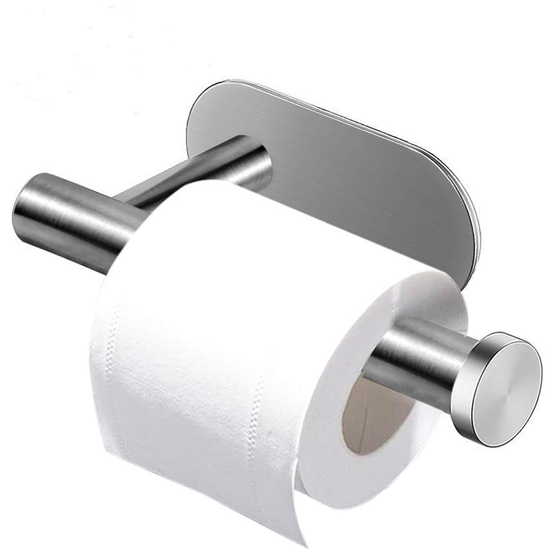 Porta Confort Baño Acero Inoxidable Estante Papel Higienico Plateado