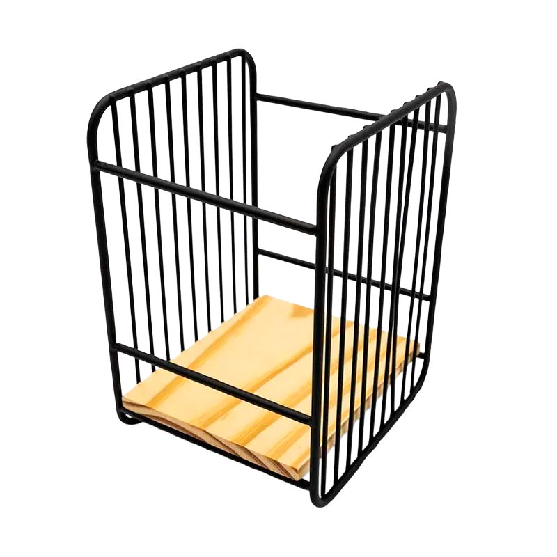 Servilletero De Metal Color Negro Dispensador De Servilletas Negro