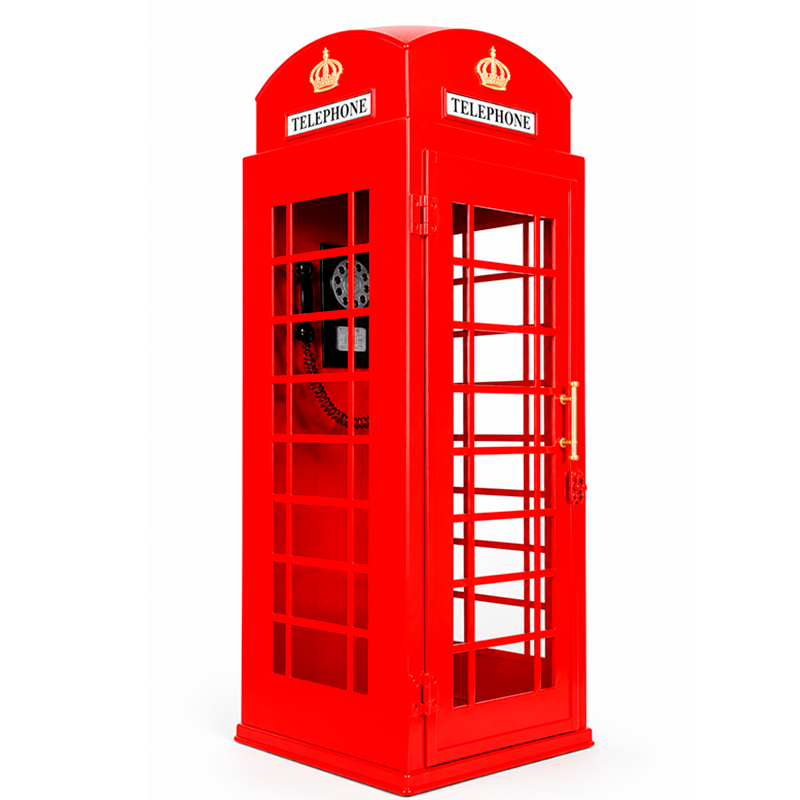 Figura Decorativa Cabina Telefonica D Londres Hierro Fundido 50cm