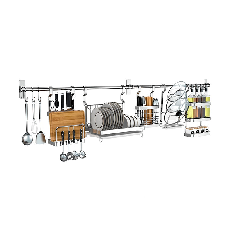 Rack De Pared Para Cocina Con Secaplato Especiero & Servicio