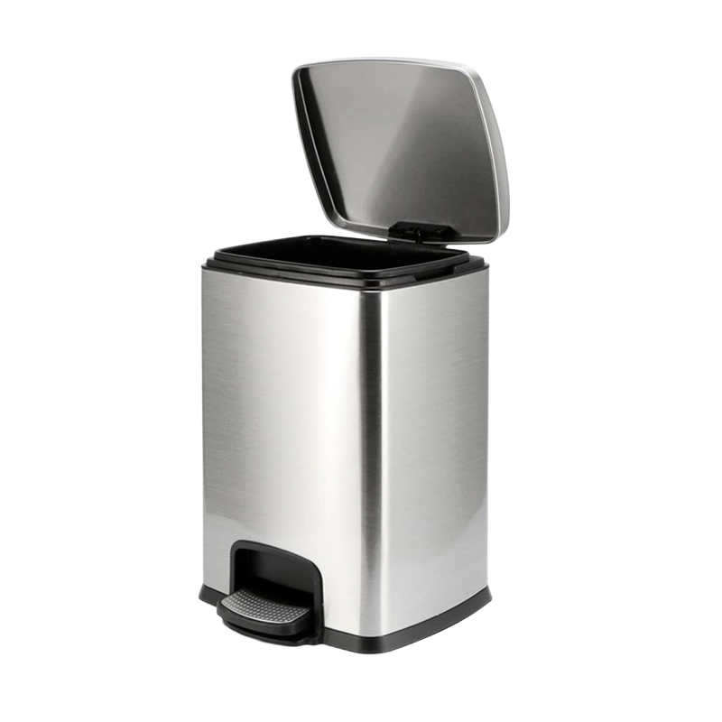 Cubo De Basura De Acero Inoxidable Hogar Oficina 20L 30L