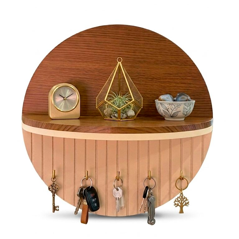 Repisa Organizador Soporte de Pared para Llaves Decoración Recibidor