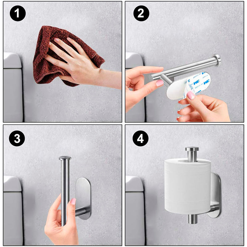 Porta Confort Baño Acero Inoxidable Estante Papel Higienico