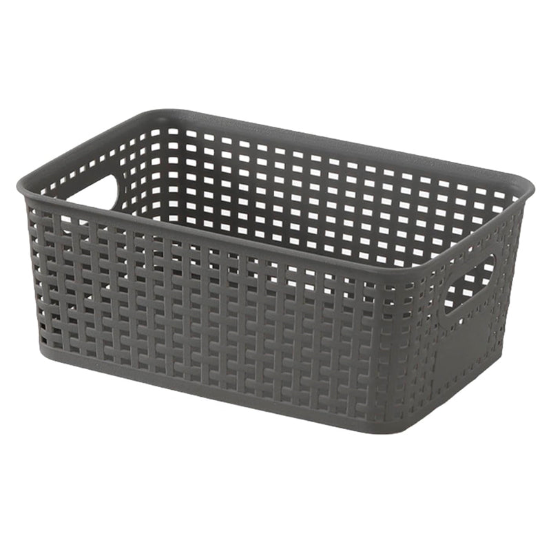 Caja Organizadora Ratán 6 Lt. Color Gris Canasto Cocina