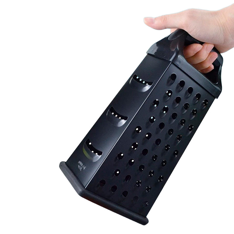 Rallador De Quesos Acero Inoxidable Negro 9pulgadas Moderno Negro