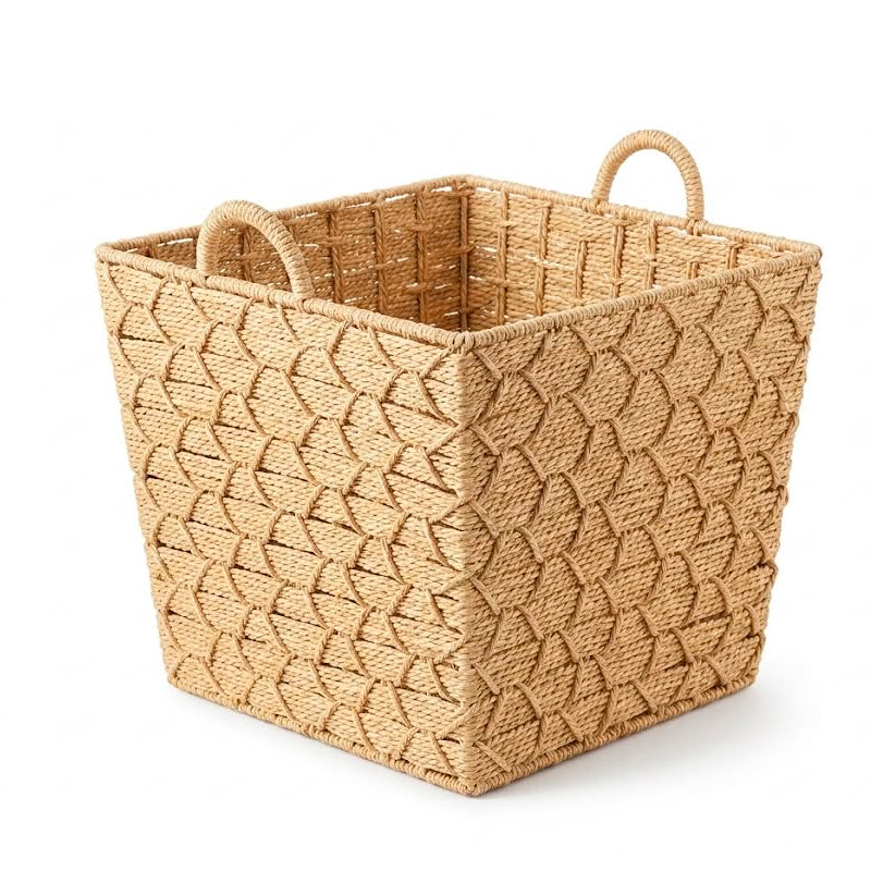 Set de 3 Canastos Organizadores Cuadrados en Seagrass – Natural