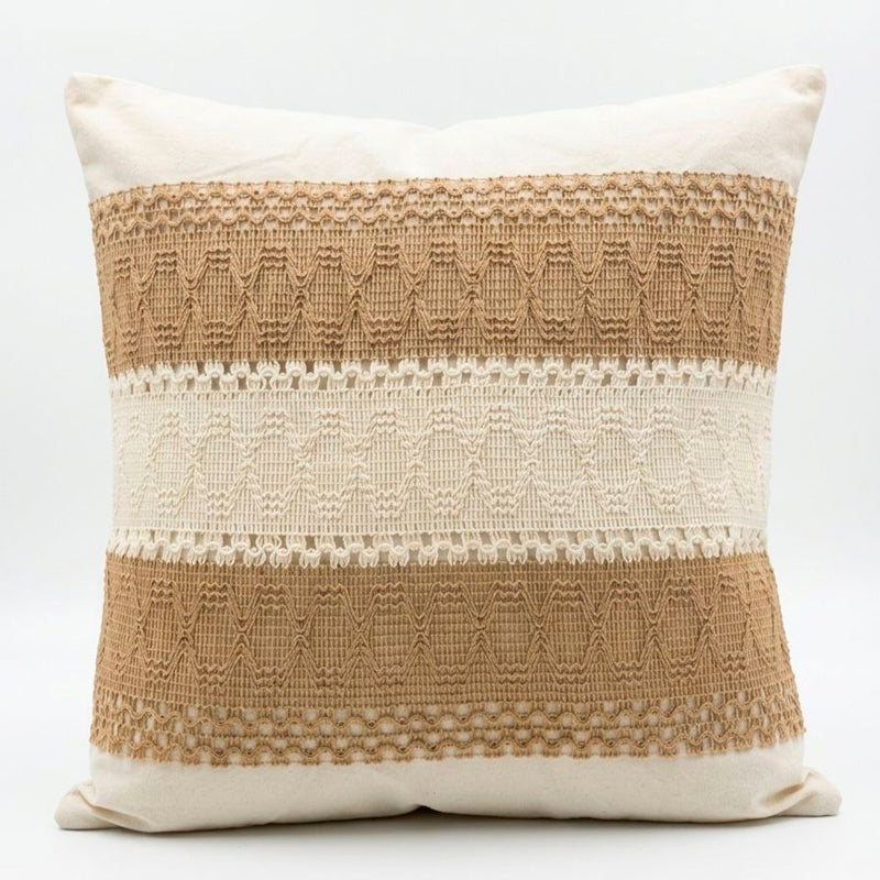 Funda de Cojín Boho Tejida Funda Almohadon Sofa 45x45cm