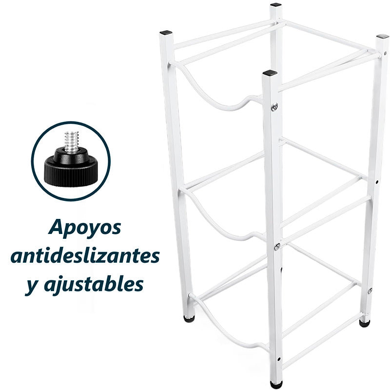 Rack Estante para Bidón de Agua de 3 y 5 Niveles Soporte para Botellón de 20 litros