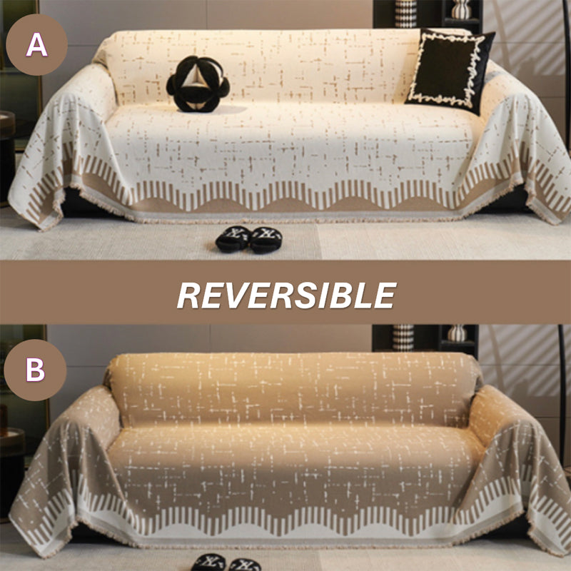 Frazada Reversible 2 en 1 Cubresofá Manta Premium De Living Dormitorio Sillon 180x230cm
