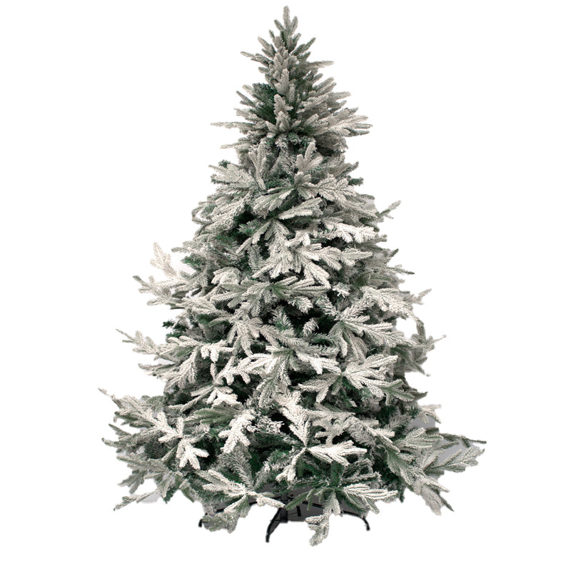 Arbol Navidad Nevado 2.10m Artificial Pino Pascua Frondoso