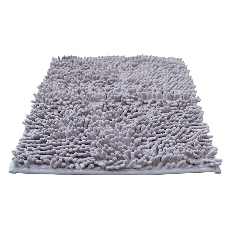 Tapete Alfombrilla De Baño Super Absorbente Piso Tina Ducha Gris Oscuro