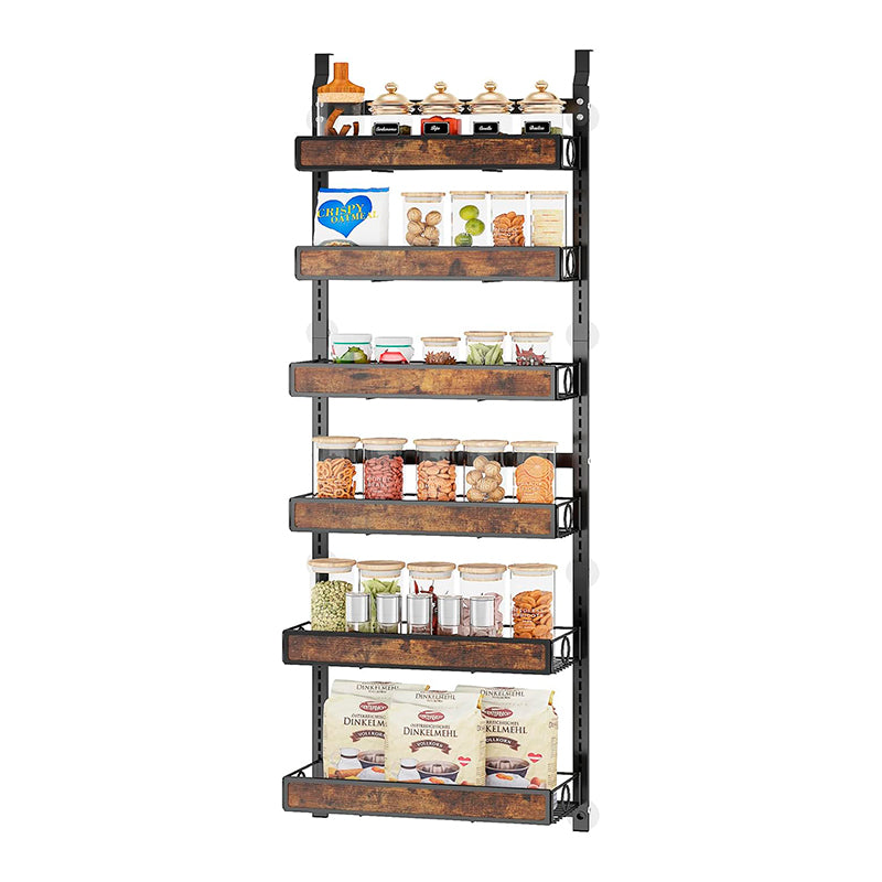 Rack Organizador De Cocina Baño De 6 Niveles Montado En Pared