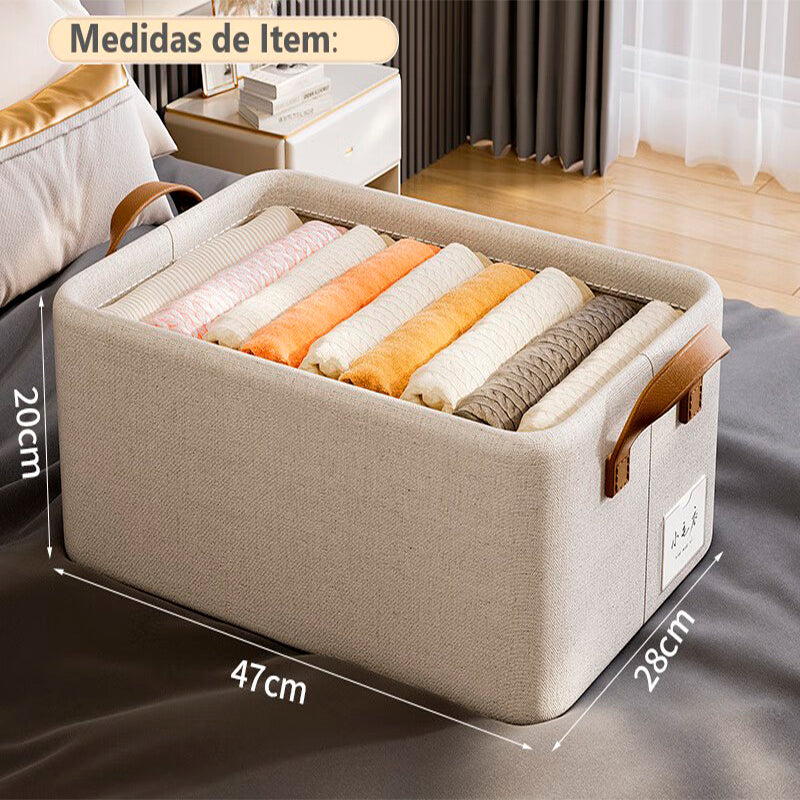 Pack 3 Bolsas Organizador Ropa Caja Plegable Con Asa Almacenamiento