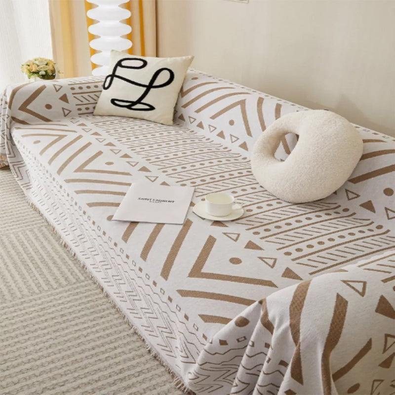 Manta Reversible para Sofá Diseño 2 en 1 Moderno y Natural Wakeshome