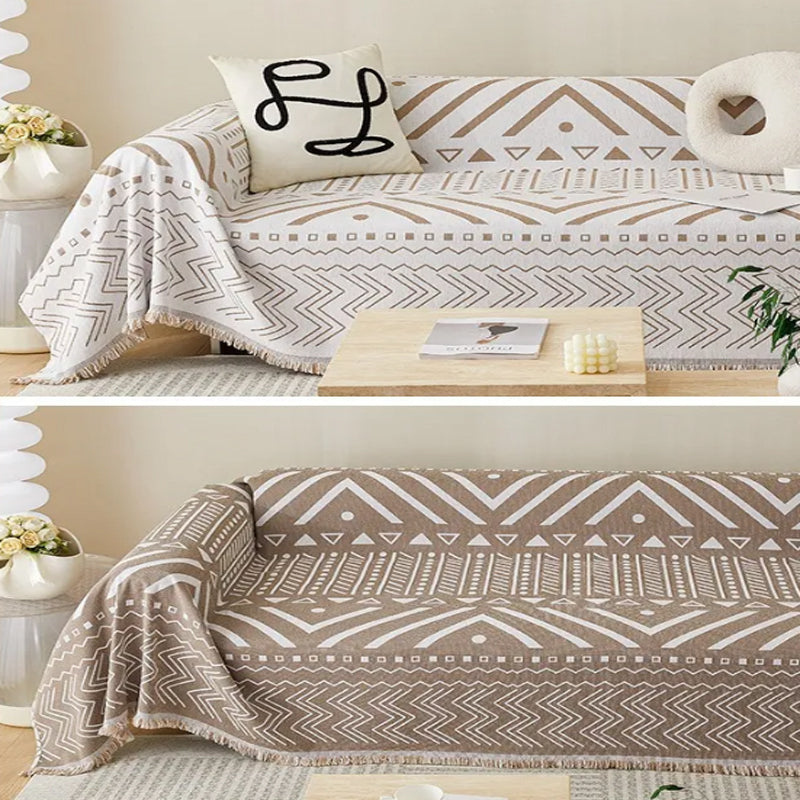 Manta Reversible para Sofá Diseño 2 en 1 Moderno y Natural Wakeshome