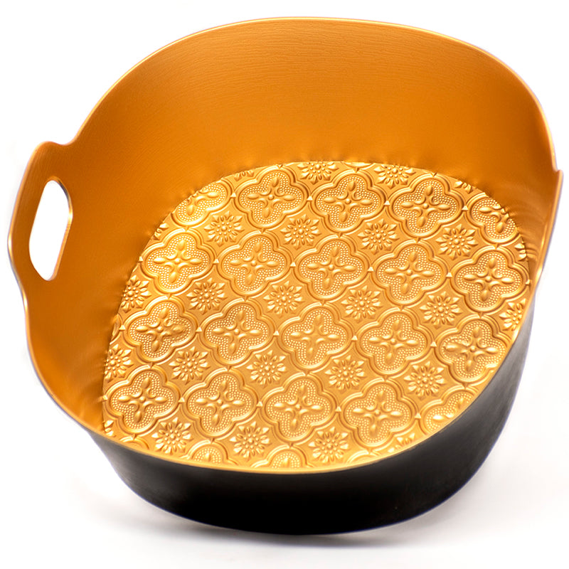 Set 3 Bandeja Brillante Redonda Para Desayuno De Plastico