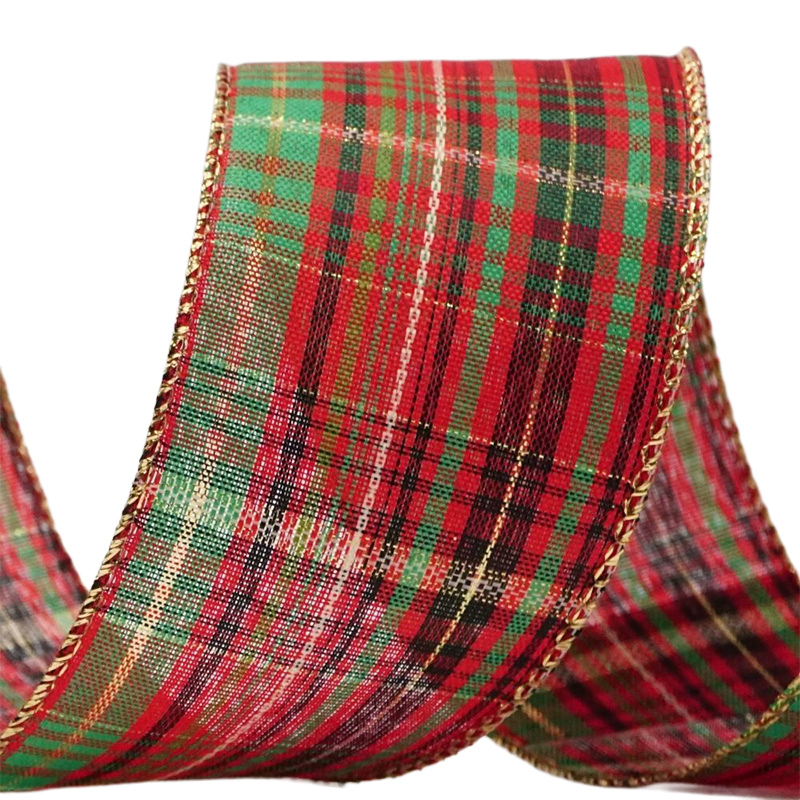 Pack 12 Mallas Navidad Cinta Decorativa Dearbol 6,3cm*2,7mts Multicolor Geometrico