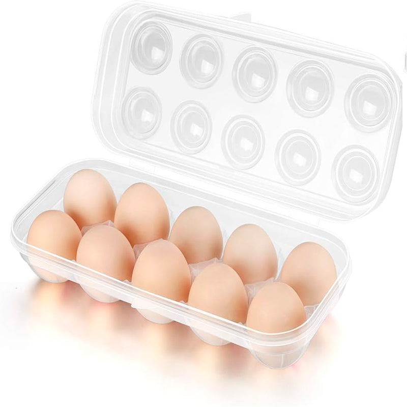 2 Organizador De Huevos Caja Para 10 Und Huevera Portahuevos