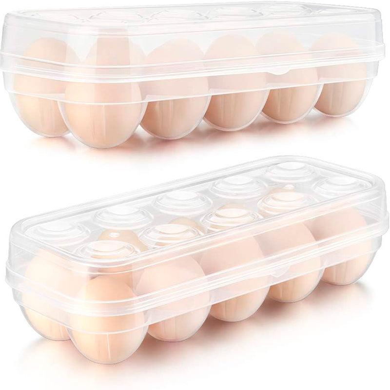 2 Organizador De Huevos Caja Para 10 Und Huevera Portahuevos