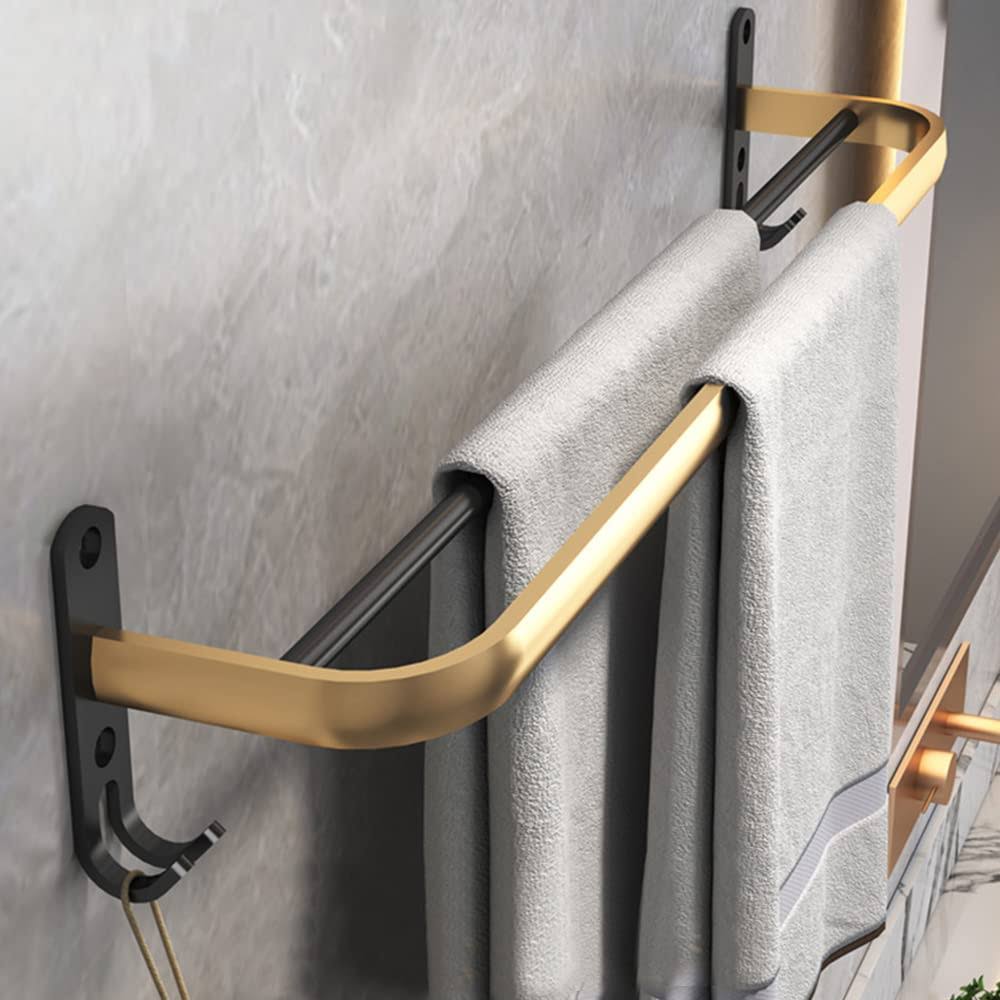 Porta Toalla Toallero Perchero Barra Baño Inoxidable 60cm