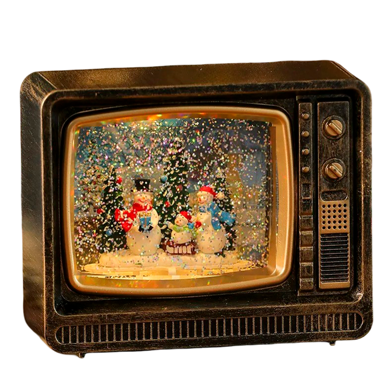 Lampara De Navidad Forma De Tv Farola Navideña Para El Arbol