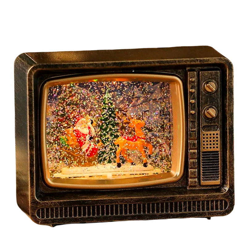 Lampara De Navidad Forma De Tv Farola Navideña Para El Arbol