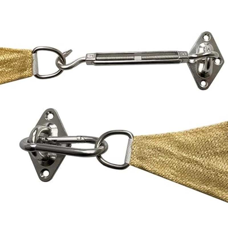 Kit de Anclaje para Toldo Vela 42 pzs Accesorios de Acero Inoxidable para Malla Sombreadora