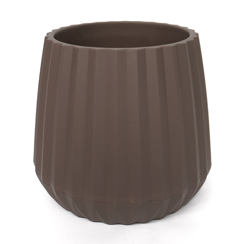 Macetero De Plastico Moderno Wakeshome Ancho 16cm Alto 31cm