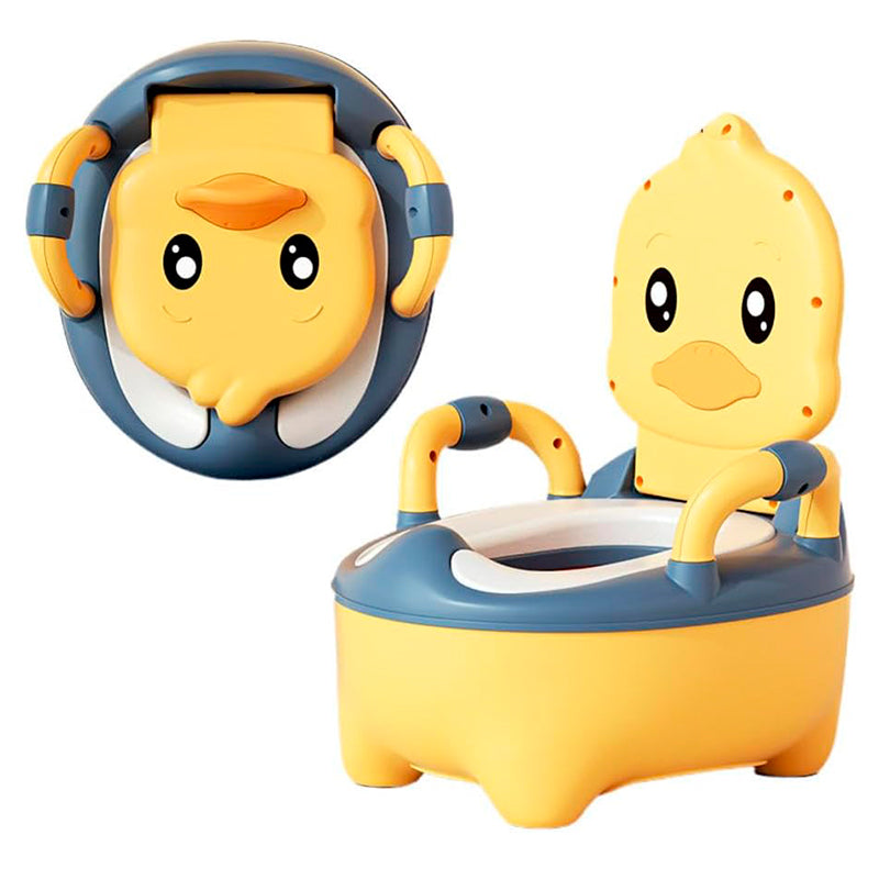 Pelela Bacinica Baño Infantil Para Niños Niñas Patito Amarillo Rosa