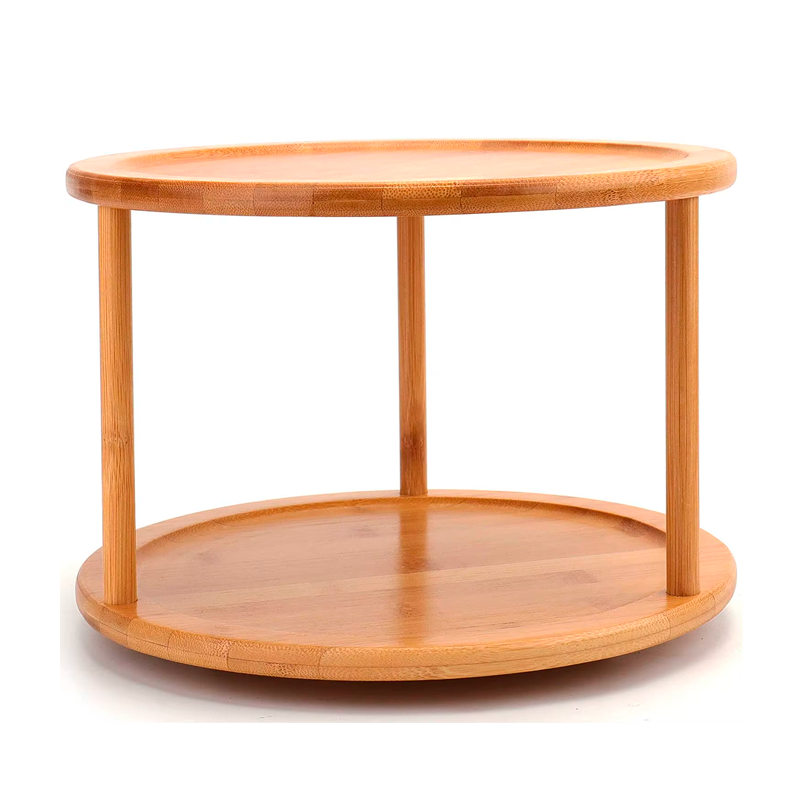 Estante Giratorio de Bambu 360° Organizador Giratoriode Cocina para Especias