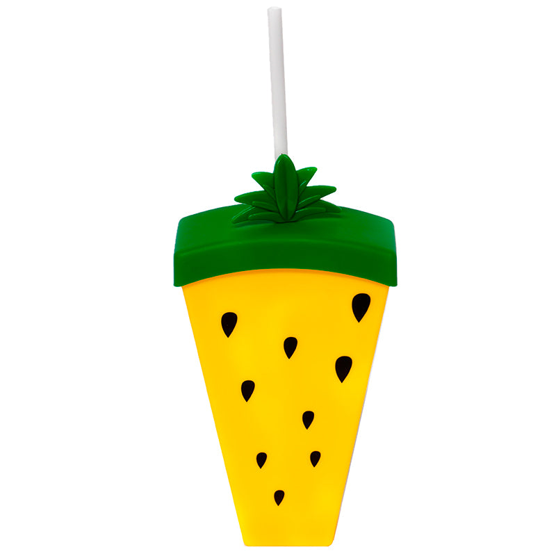 Termo Con Bombilla Vaso Para Agua O Jugo Forma De Sandia