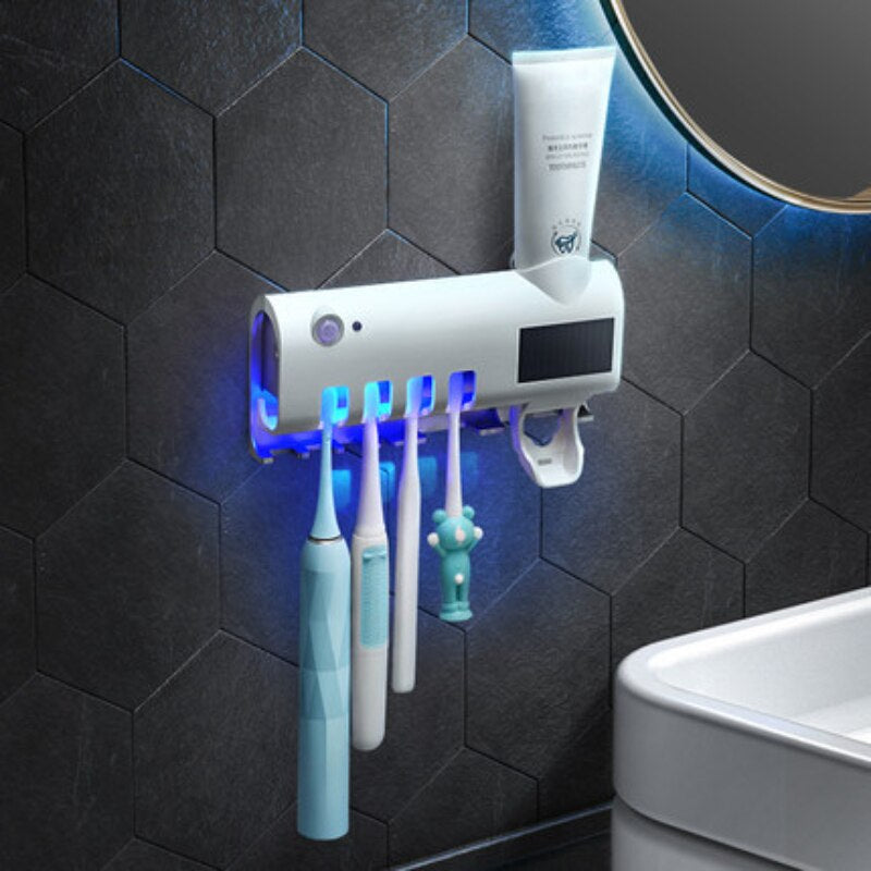 Dispensador De Pasta Crema Dental Esterilizador Uv