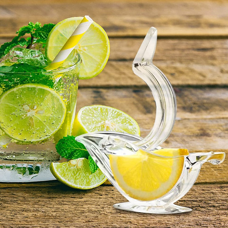 Exprimidor manual de Limón Exprimidor de Frutas Transparente Portátil Diseño de Pajaro