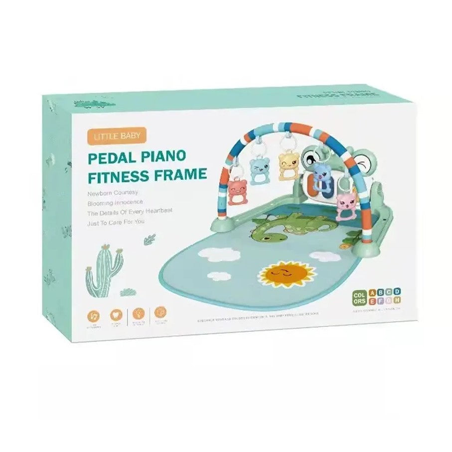 Juego De Bebe Gimnasio Musical Piano Y Sonajero Alfombra Para Bebe