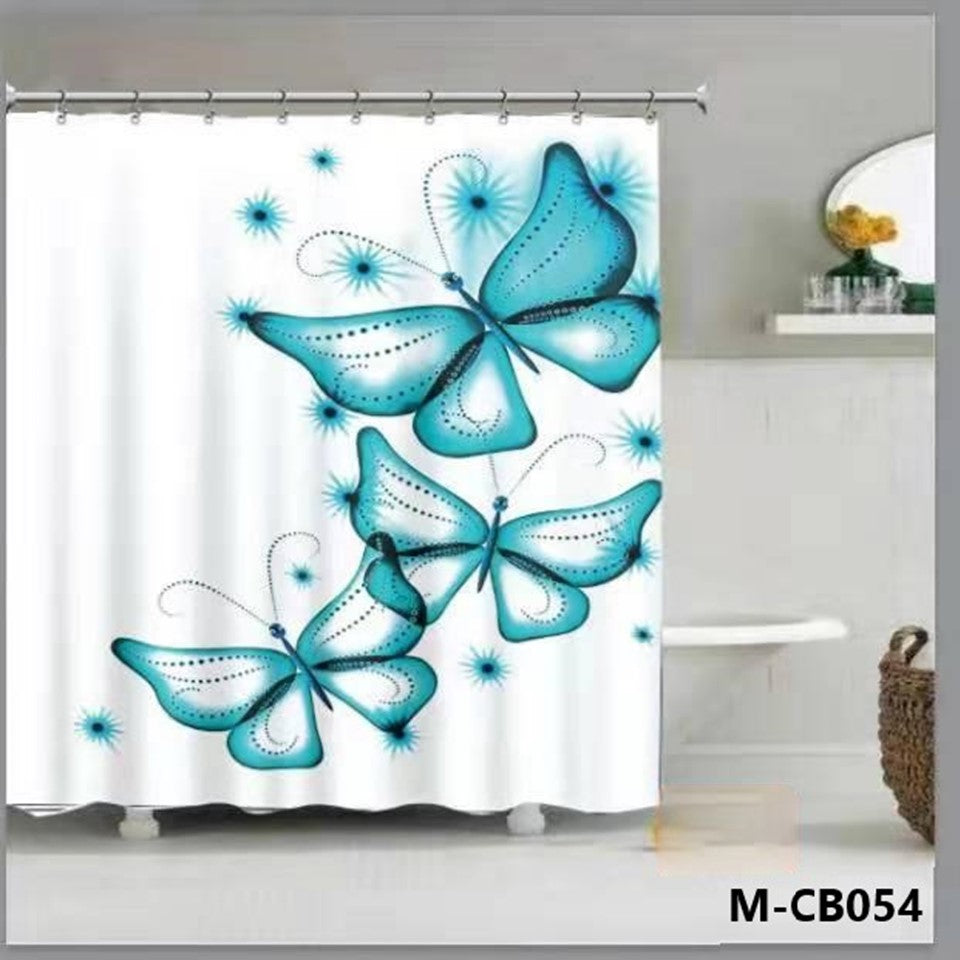 Cortina de Baño Ducha Tela Impermeable, Varios Modelos