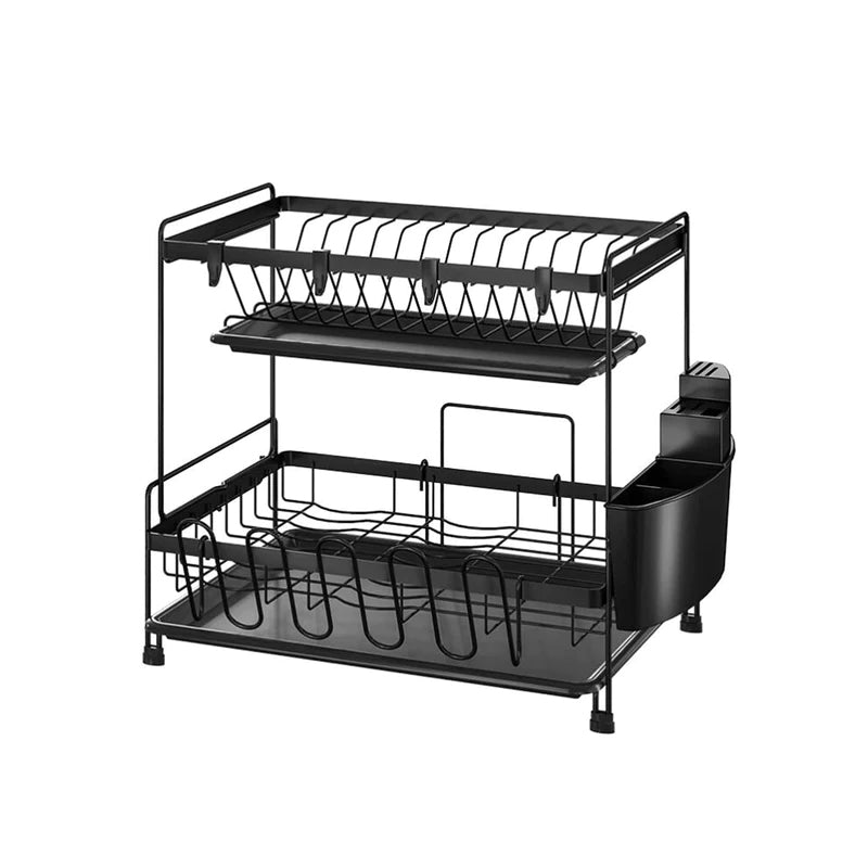 Secador Escurridor Loza Platos 2 Niveles Organizador Cocina