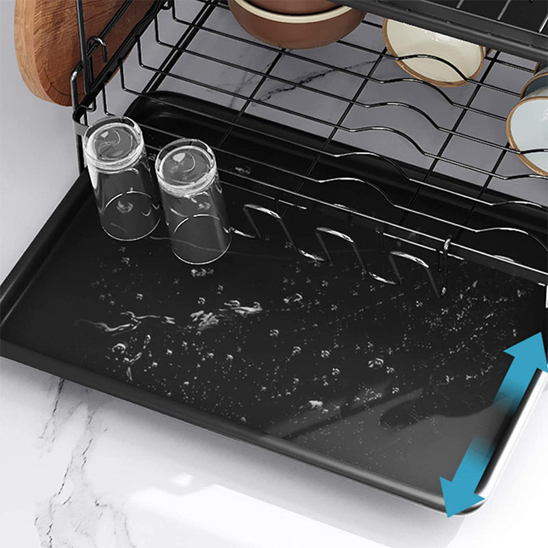 Secador Escurridor Loza Platos 2 Niveles Organizador Cocina