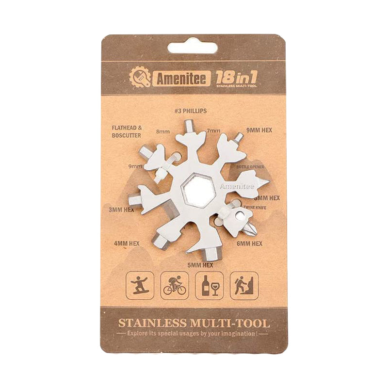 Llavero Multiuso 18 En 1 Herramienta De Aventura Argolla Llave