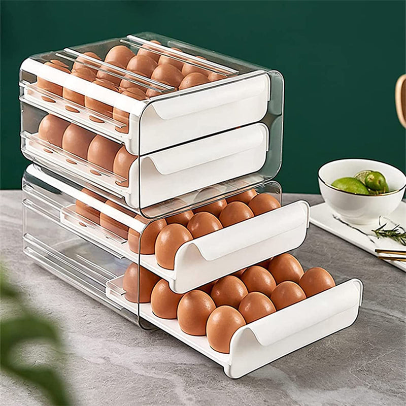 Organizador de Huevos Caja Almacenadora Para 32 Unidades Huevera