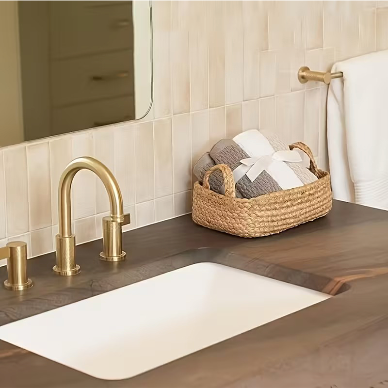 Juego De 4 Cestas De Almacenamiento Tejidas Cuerda De Yute Marrón