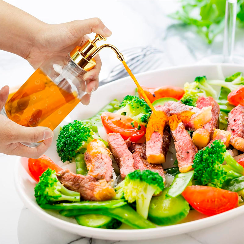 2 Botella Dispensador Baño o Cocina 500ml Dorado